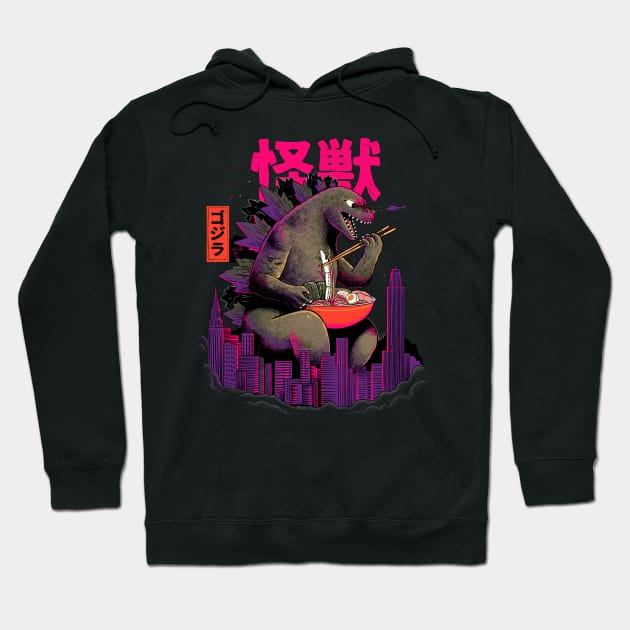 Kaiju Ramen night Hoodie by ppmid